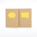 Speech Bubbles (Yellow) - Screen-printed Kraft Pocket Books