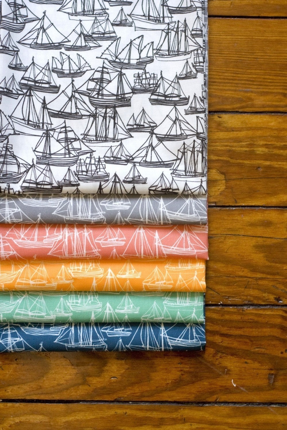 Boat Fabric Fat Sixths One Yard All Six Colors