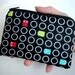 CLEARANCE Padded Zipper Pouch ECO Friendly Coin Purse Gadget Ipod Cell phone Case - Cute Pac Man