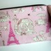 Large Zipper Pouch Pencil Purse Sunglasses Gadget Case (Padded) -NEW ECO - Friendly Vive La France