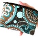 Little Zipper pouch Padded Coin Purse Gadget Case - NEW French Blues