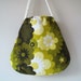 Lime zest vintage fabric mojo tote HALF PRICE SALE