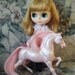 she ra princess of power vintage pink pearly plastic horse toy 1980s