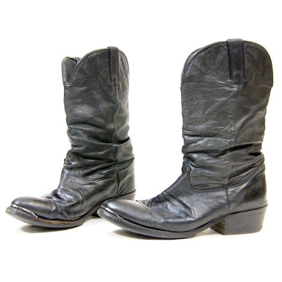 black cowboy boots steel toe