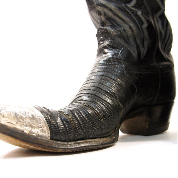 black cowboy boots steel toe