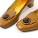 60s Mod Leather Button Pumps sz 7.5