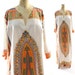 60s Dashiki Maxi Dress in Creme