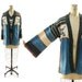 SALE 70s Cardigan & Vest Sweater Set with Bell Sleeves and Space Dye Pattern