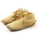 Taos Ankle Moccasins with Fringe in Blonde Suede / Women's sz 7