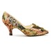 80s Tapestry Pumps with Velvet Bows / Women's sz 6.5