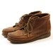 90s Talbots Leather Lace Up Ankle Boots in Classic Brown / Women's sz 8.5 / Men's sz 7