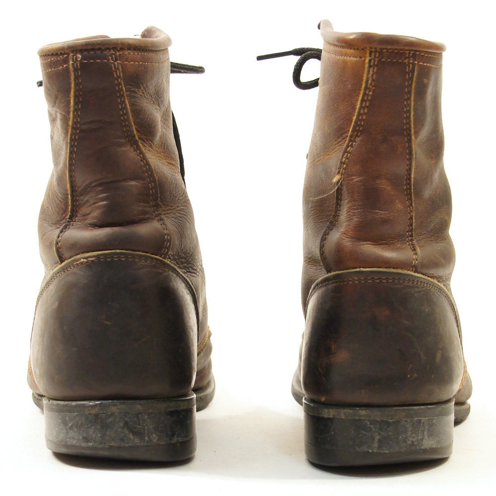 laced roper boots