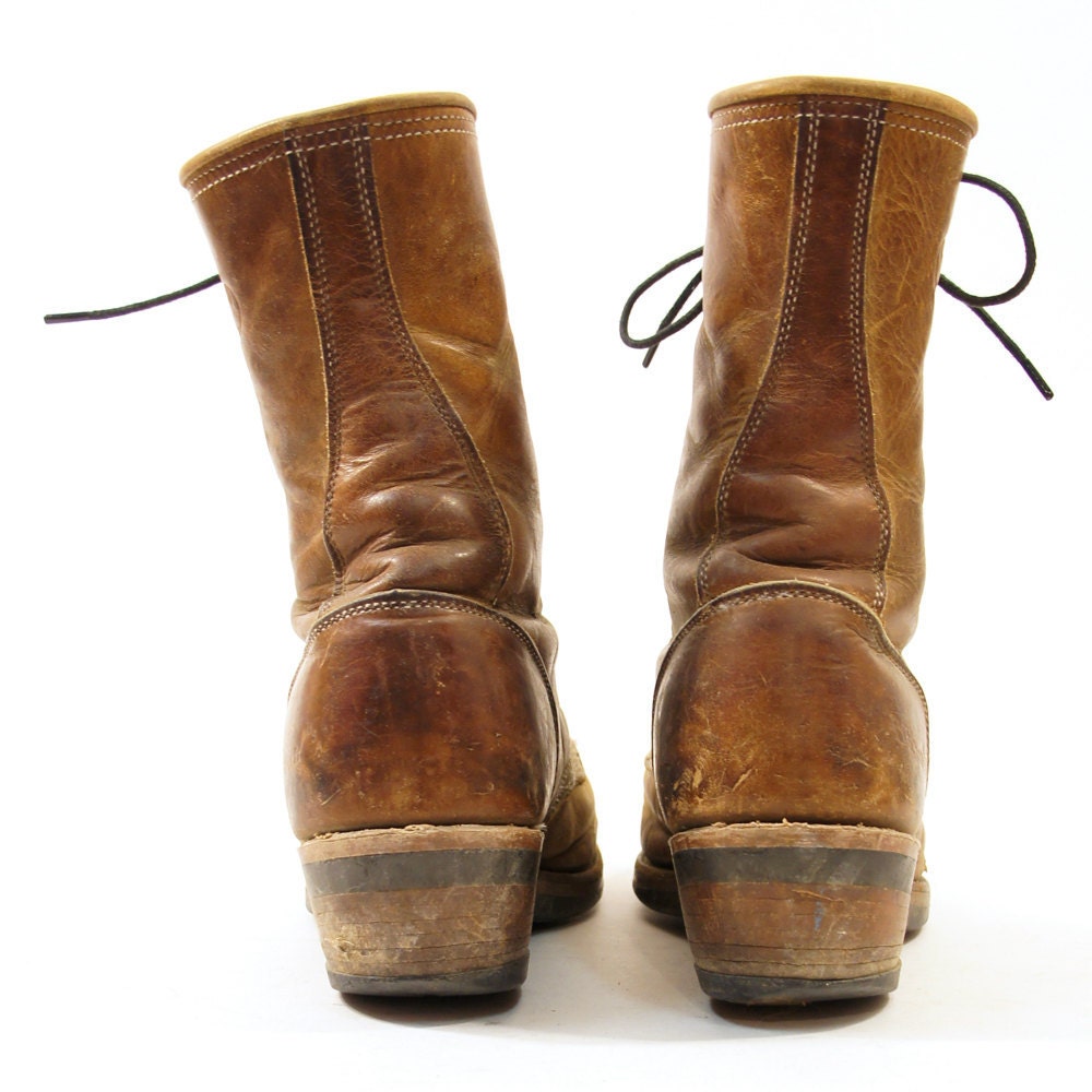 Lace Up Ankle / Roper Boots with Fringe Tassel Toes in Dark