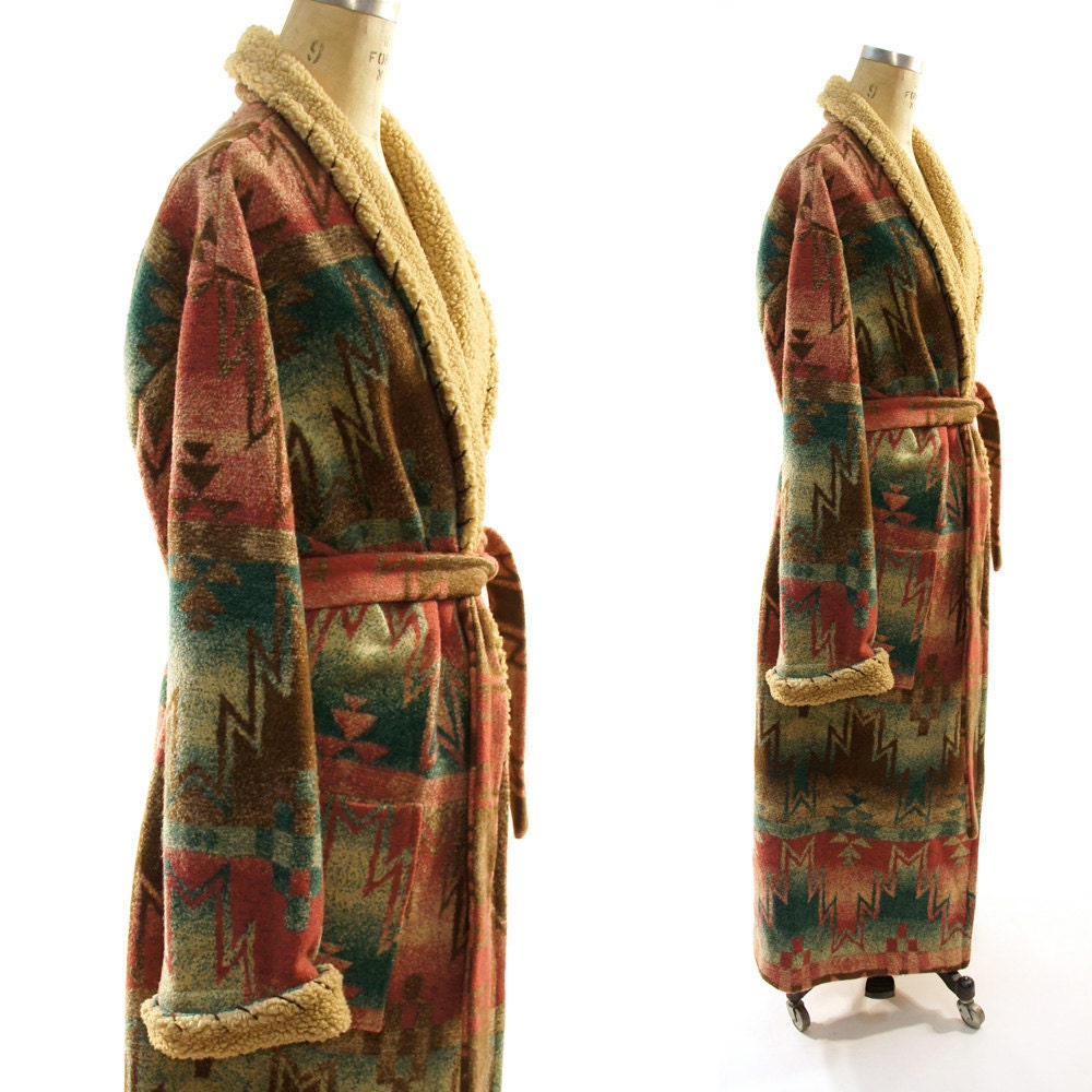 Saddle Blanket Robe / Duster Jacket / Southwestern Trench