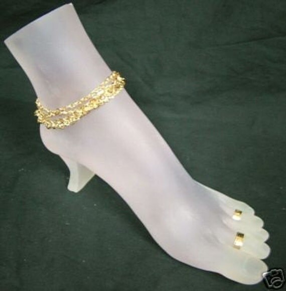Anklet Display Frosted Polystyrene Foot Anklet Toe by LittleGemsCo