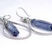 Rainbow Quartz Tear Drop Earrings, Silver Geometric Earrings - RESERVED