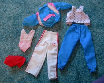 vintage ken and barbie workout clothes and bathingsuits