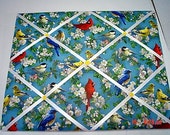 Spring Birds Memory Board French Memo Board on Etsy Fabric Board, Ribbon Board, Photo Board, Bulletin Board, Pin Board,Blue, Yellow, Red, Spring Birds Memory Board French Memo Board on Etsy Fabric Board, Ribbon Board, Photo Board, Bulletin Board, Pin Board,Blue, Yellow, Red,