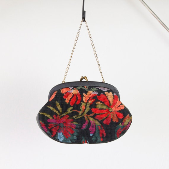 Floral Tapestry Vintage Clutch Bag