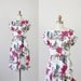 African Map and Floral Print Cotton Shirtwaist Dress
