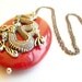 Year of the Dragon Necklace - Lunar New Year Necklace - DRAGON - Gunmetal Chain, Red Stone, & Chinese Dragon Fashion Jewelry