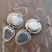 Dangle Earrings Beach Stone Sterling Silver Funky