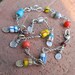SALE ANKLET Sterling Ankle Bracelet wire wrapped African Trade Beads Charm Sexy Funky WAS 60.00