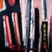 SALE Fault Lines - 10x10a1.5 inches original abstract impasto oil painting by Aja
