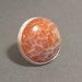 Honeycomb Chalcedony Ring - Brilliant Orange, Unusual, Unique, OOAK, Bohemian, Modern