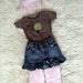 Sassy recycled denim jean skirt size 18-24 months