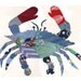 Holiday Crab Cards - Set of 10 Christmas Cards Featuring Chesapeake Blue Crab Wearing Mittens, Crab Holiday Cards,