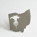 Custom Order RESERVED for dorcasparker - State outline pendant with Cut Out Silhouette