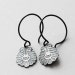 Indian Batik Sterling Feather Earrings