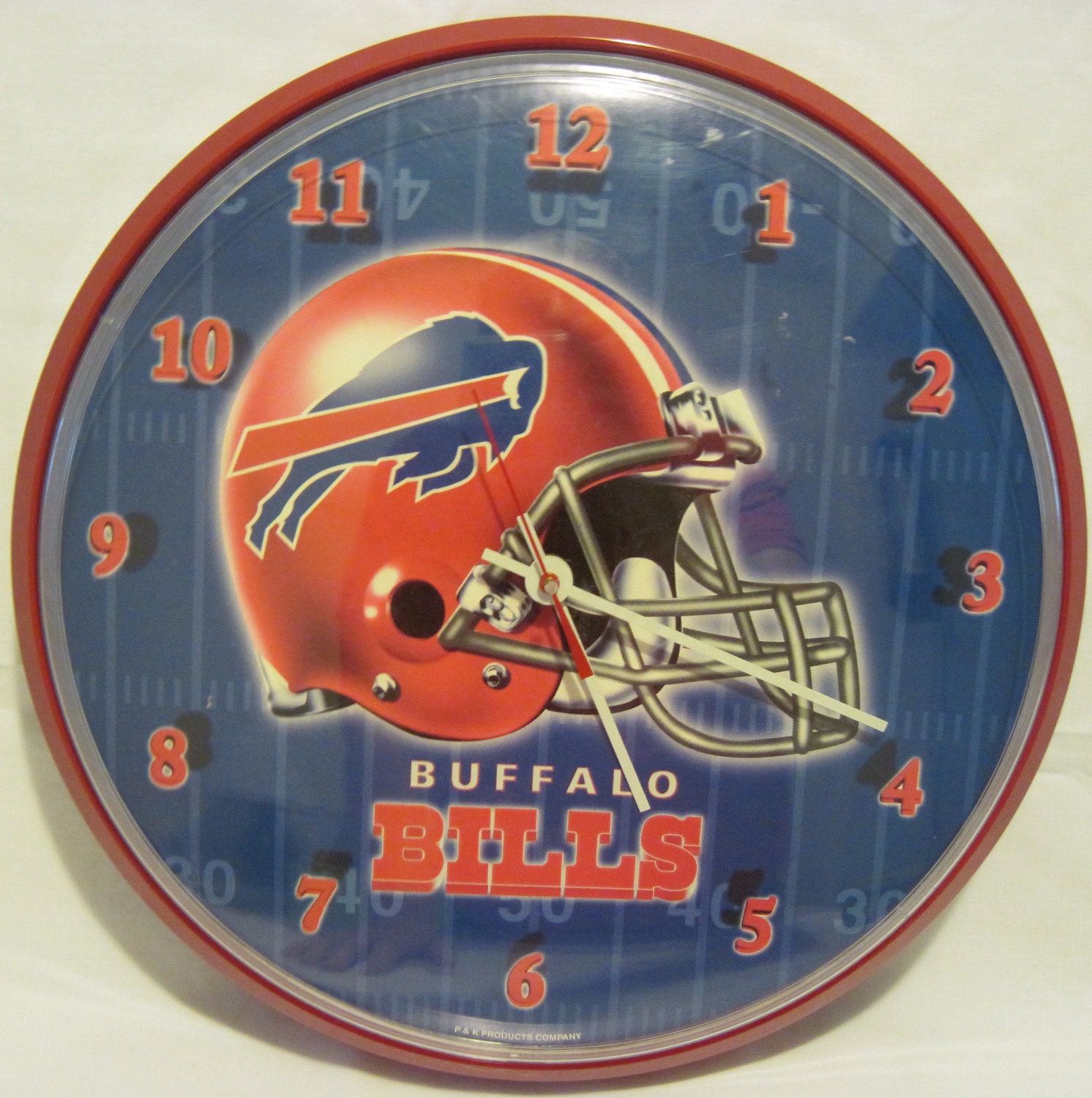 Vintage NFL Buffalo Bills Football Wall Clock