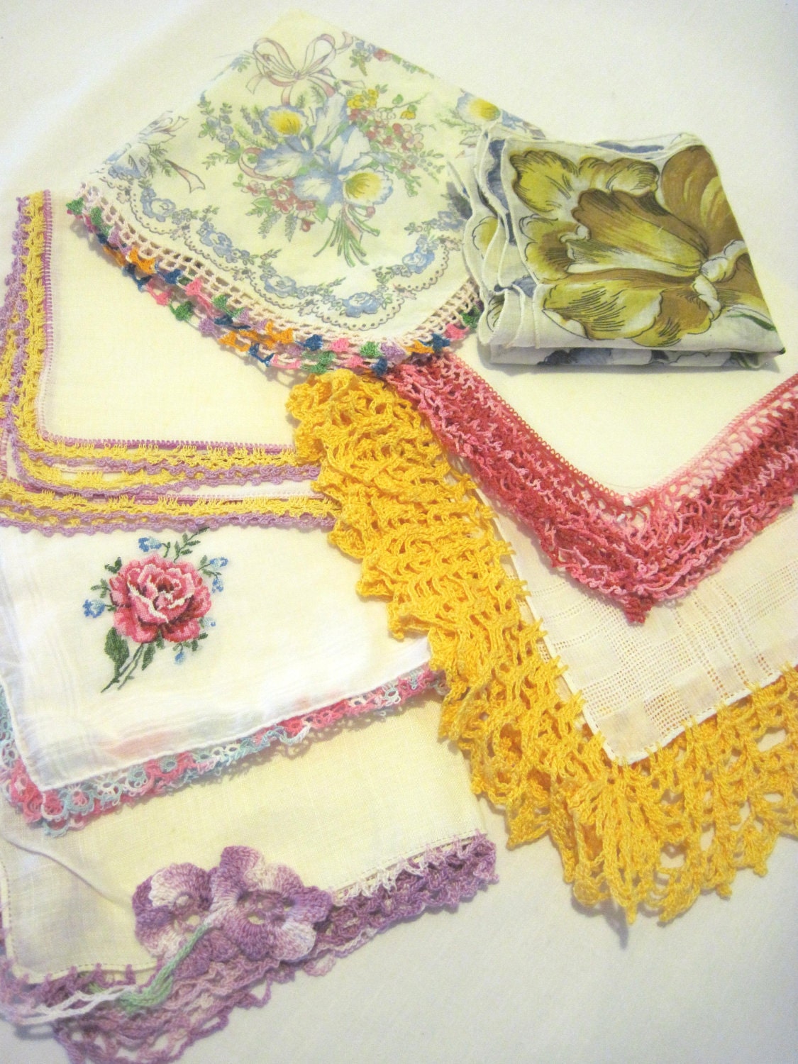 Collection of Vintage Ladies Hankies