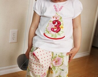 Samurai Pants - Heather Bailey - 2 Years of Fashion - Pick the size Newborn up to 8 Years by Boutique Mia