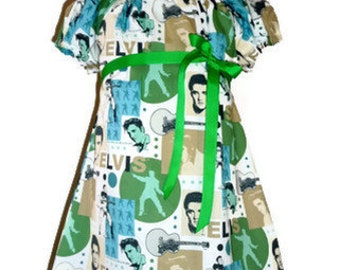 A-line Dress - Elvis - Pick the size Newborn up to 12 Years - by Boutique Mia