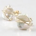 Keishi Pearl Post Earrings Gold
