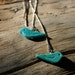 Oiseau - Turquoise Bird Fetish Threader Earrings