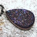Better Days ... Royal Navy Blue Teardrop Metallic Drusy Quartz ... Druzy Agate Necklace