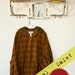 ON SALE: Vintage 1980s Banana Republic Gingham Plaid Hoodie Jacket Wool Sz L