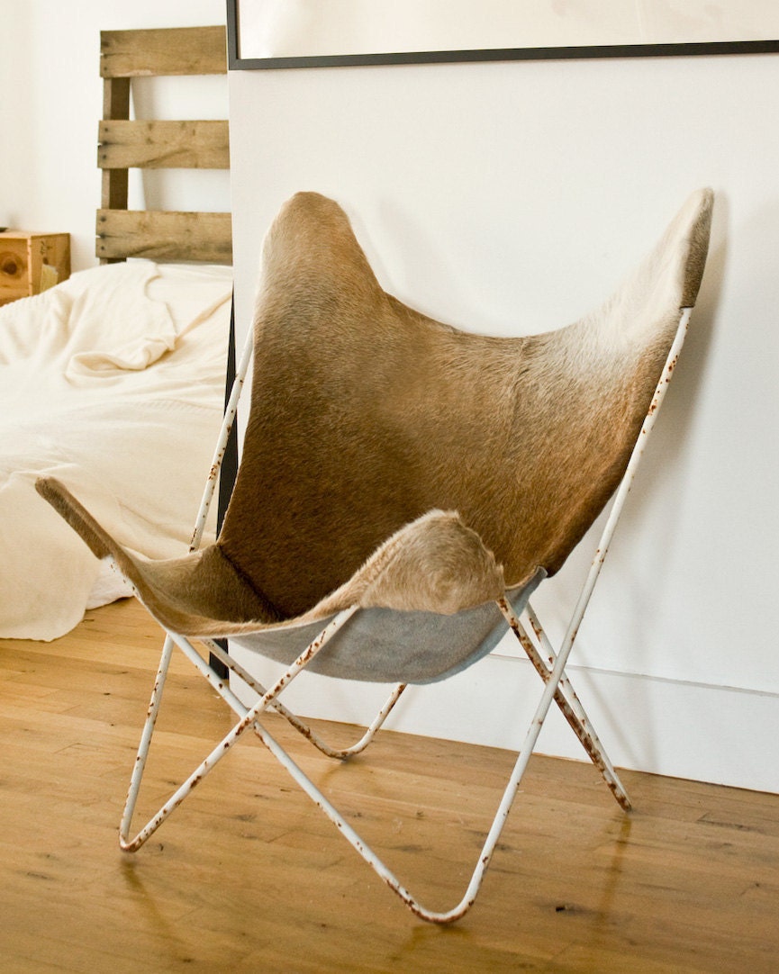 Cowhide Butterfly Chair 8od