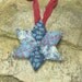 Calico Star Quilt Pendant