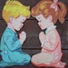 Vintage Praying Children - wall decor