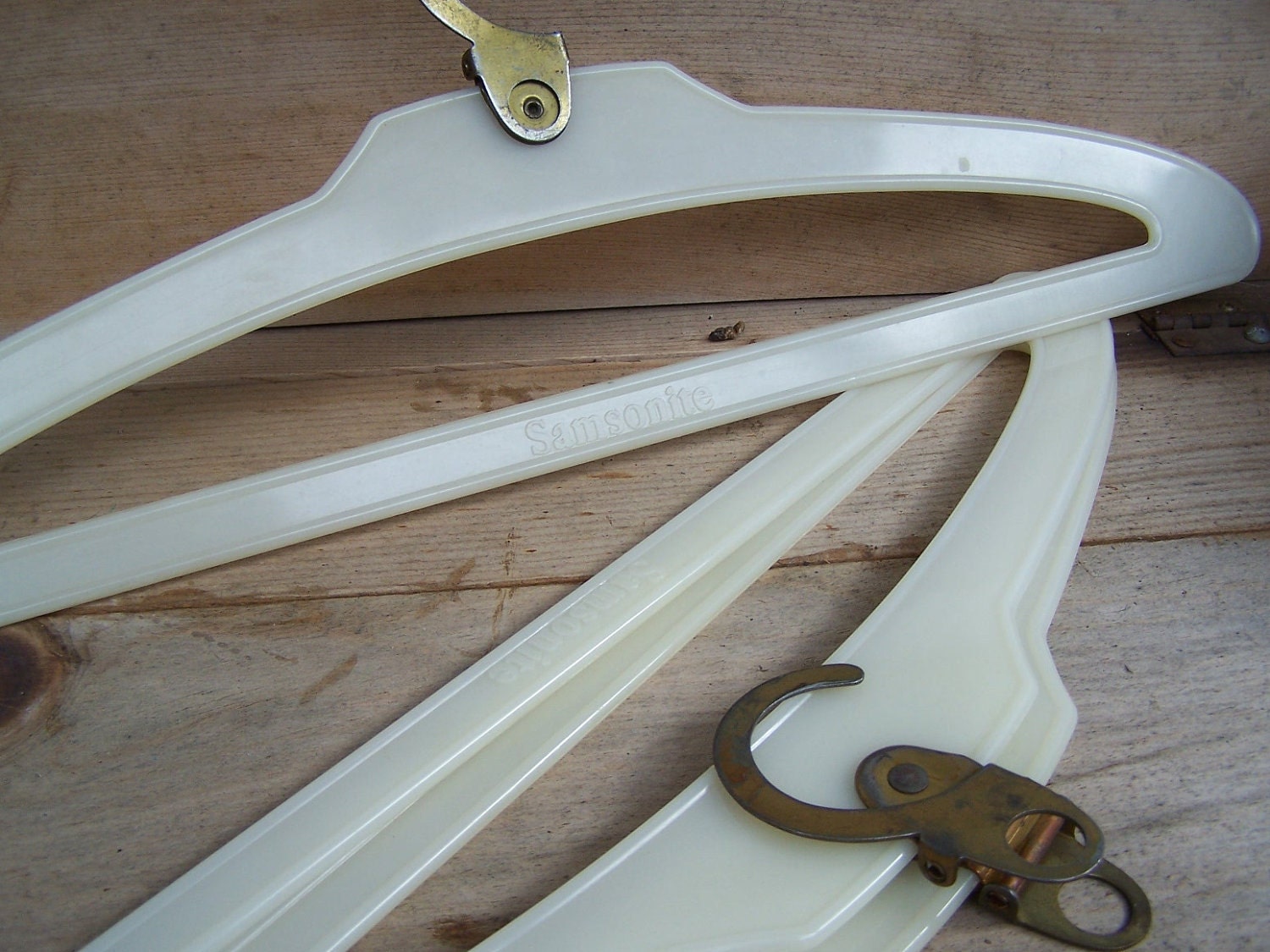 Vintage Samsonite Luggage Hangers by TheHomeGnome on Etsy