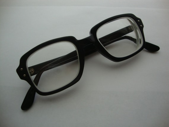 Vintage Black Army Glasses 1960 S