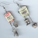 Bakers Earrings Vintage Baking Mixer Cupcakes Oven Mitt