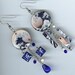 The Great Wave Earrings Asymmetrical Altered Art Japanese Hokusai