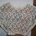 VINTAGE Large Net Embroidered COLLAR Flowers