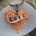 Big LOVE Copper Heart Pendant